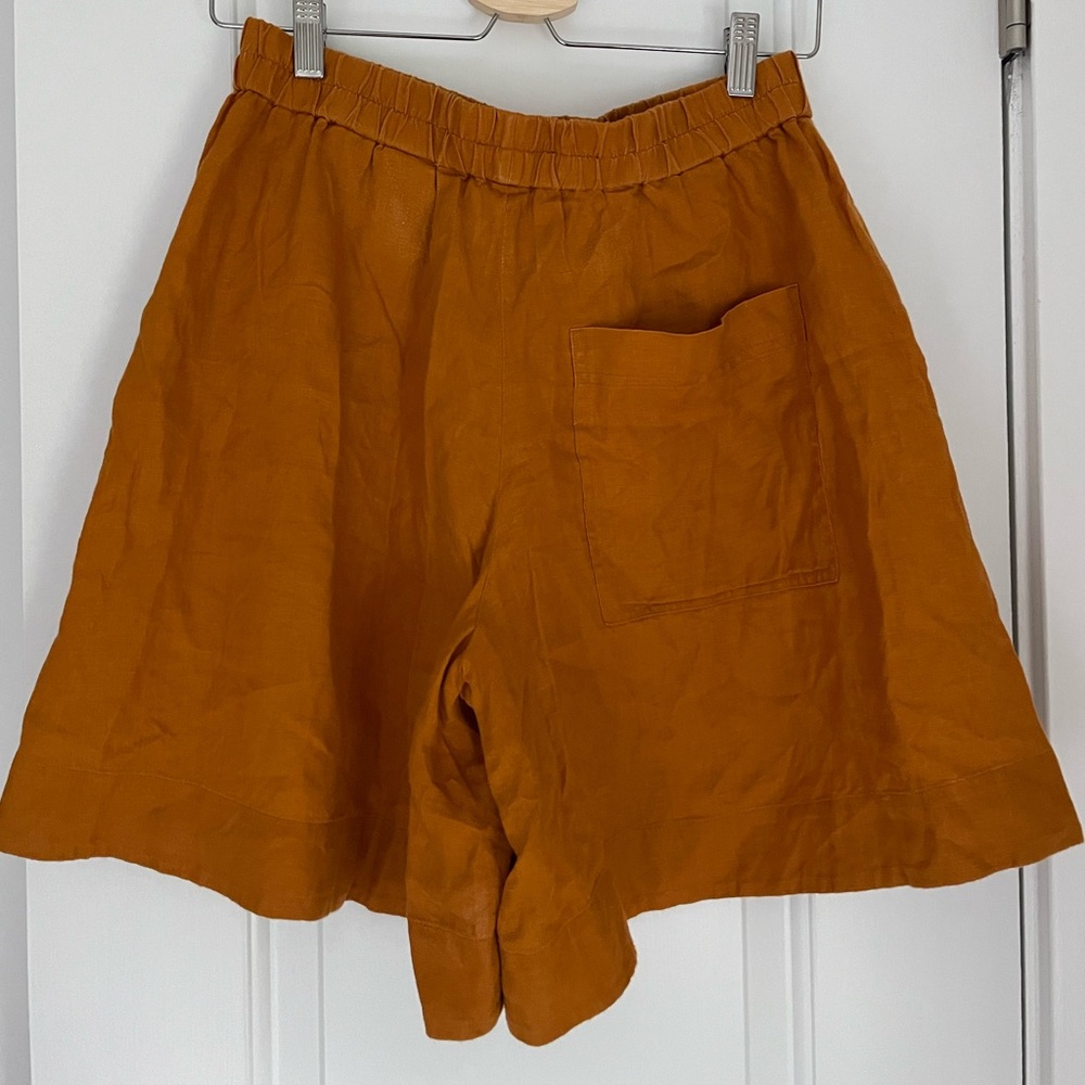 COS linen hemp cotton rust pants US size 6 EU 36